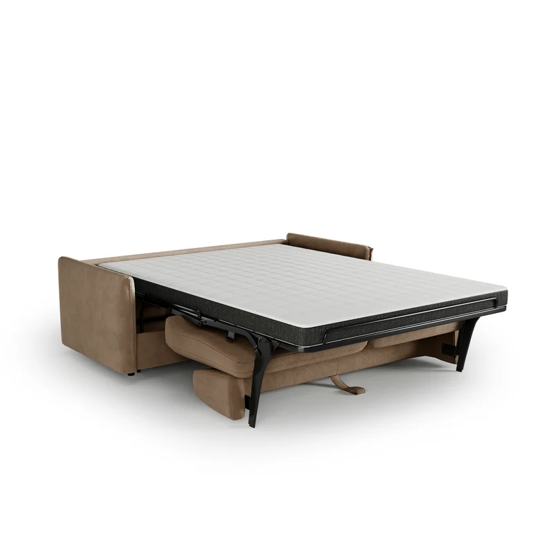 Canapé convertible express matelas Dunlopillo 140cm ELVI Velours