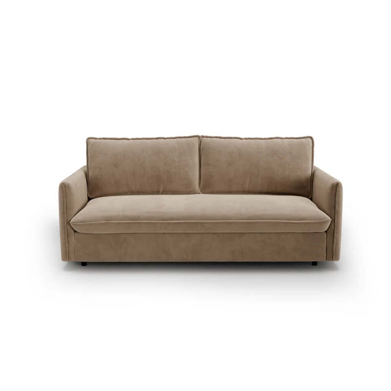 Canapé convertible express matelas Dunlopillo 140cm ELVI Velours