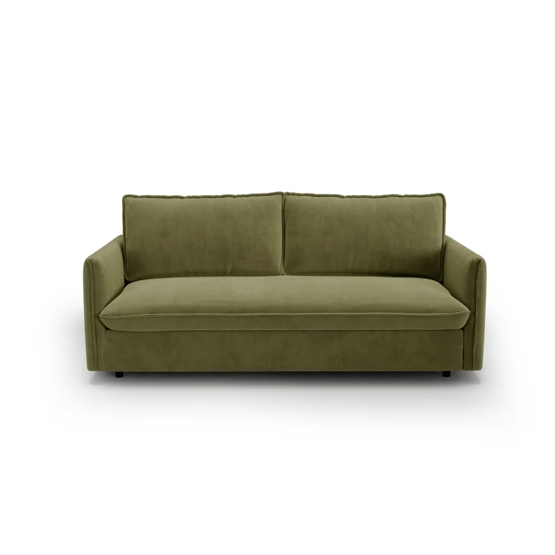 Canapé convertible express matelas Dunlopillo 140cm ELVI Velours