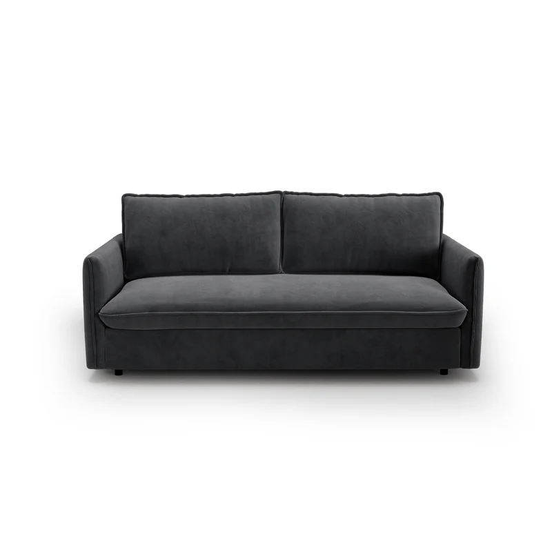 Canapé convertible express matelas Dunlopillo 140cm ELVI Velours