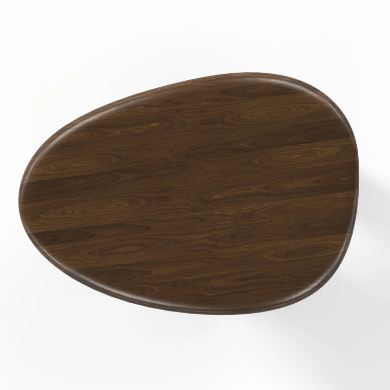 Table basse OLIVO noyer 90cm