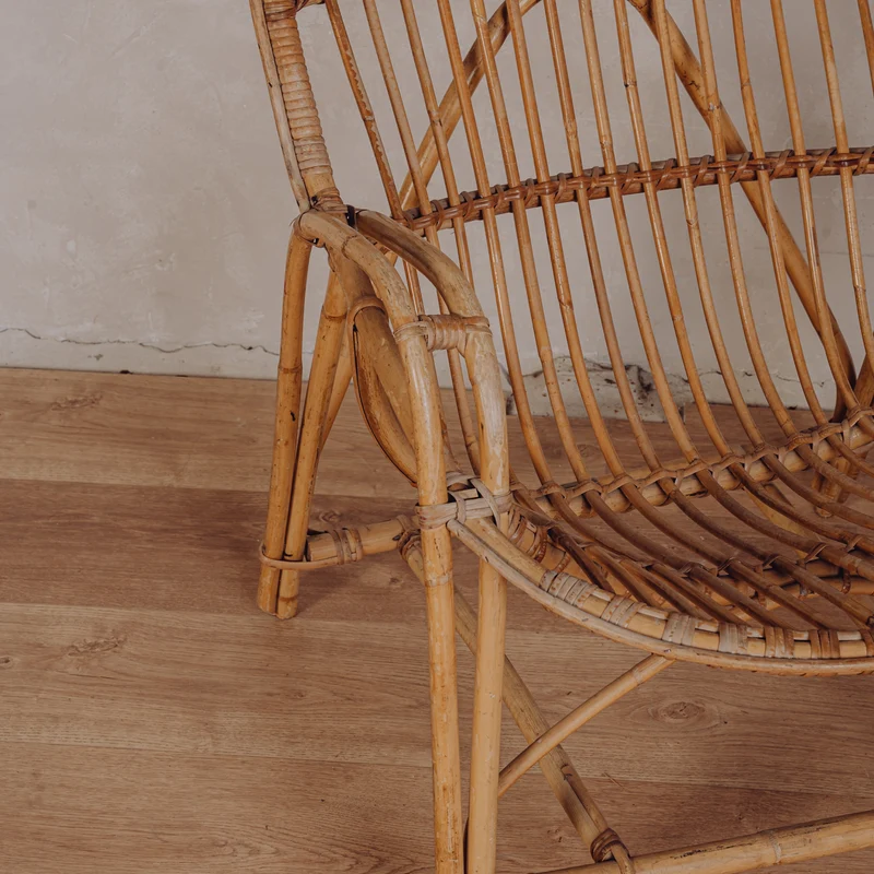 Fauteuil en rotin Augustin