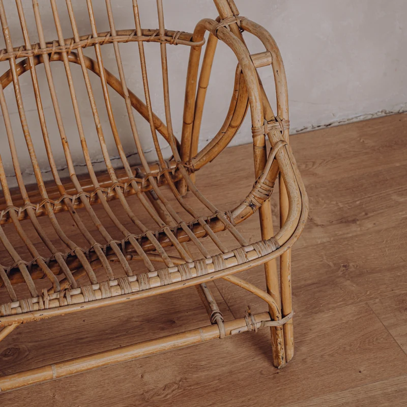 Banquette en rotin Martin