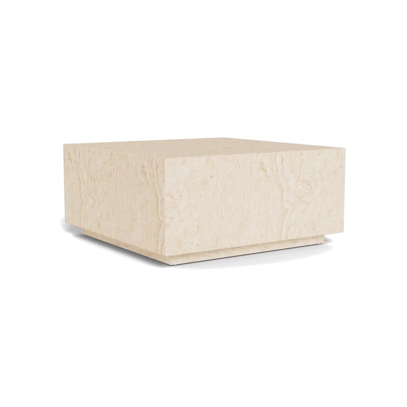 Table basse Mina effet travertin