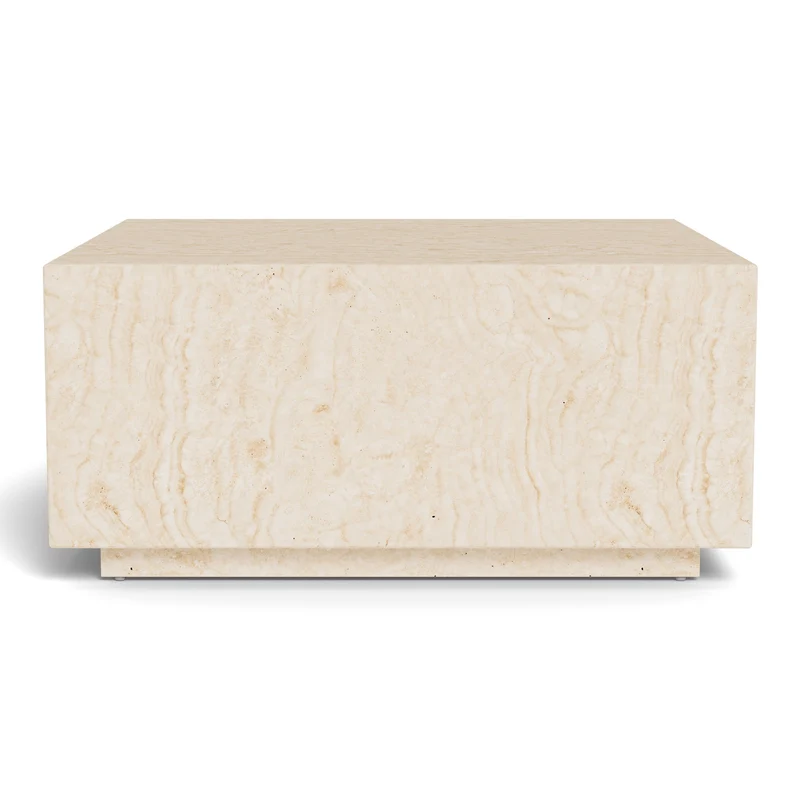 Table basse Mina effet travertin