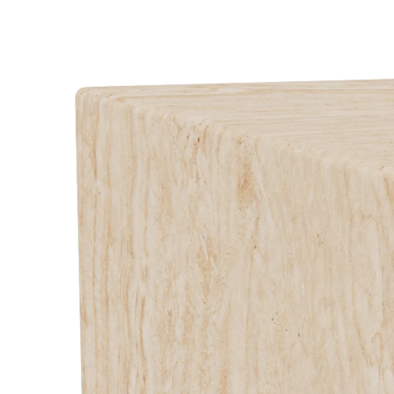 Table basse Mina effet travertin