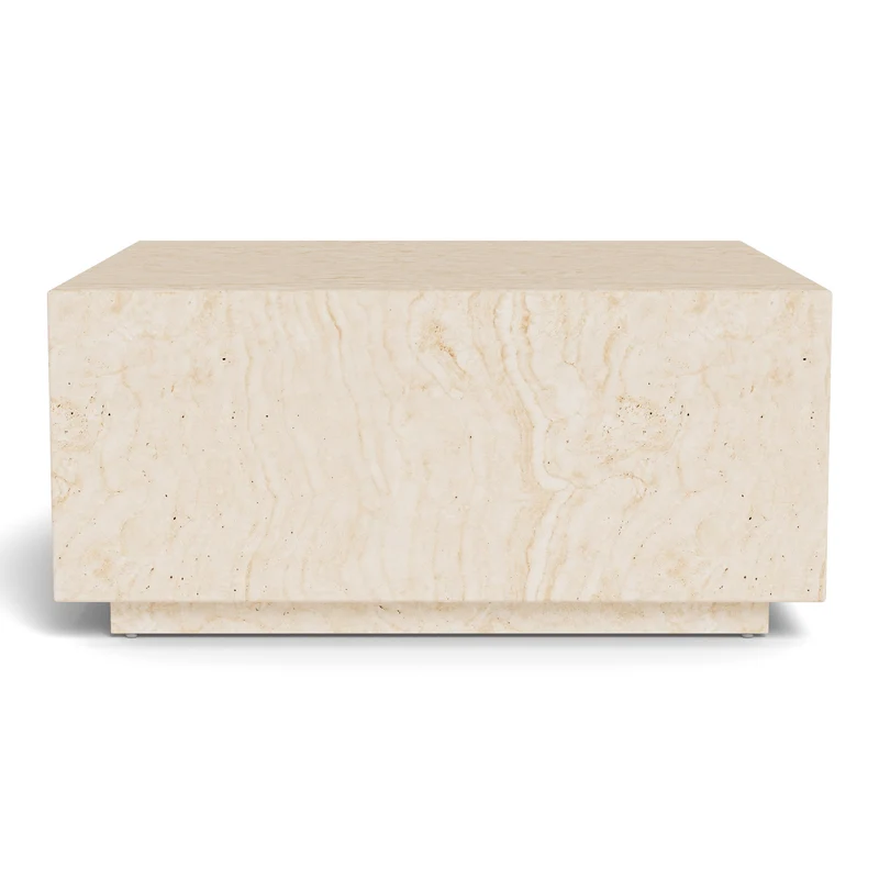 Table basse Mina effet travertin