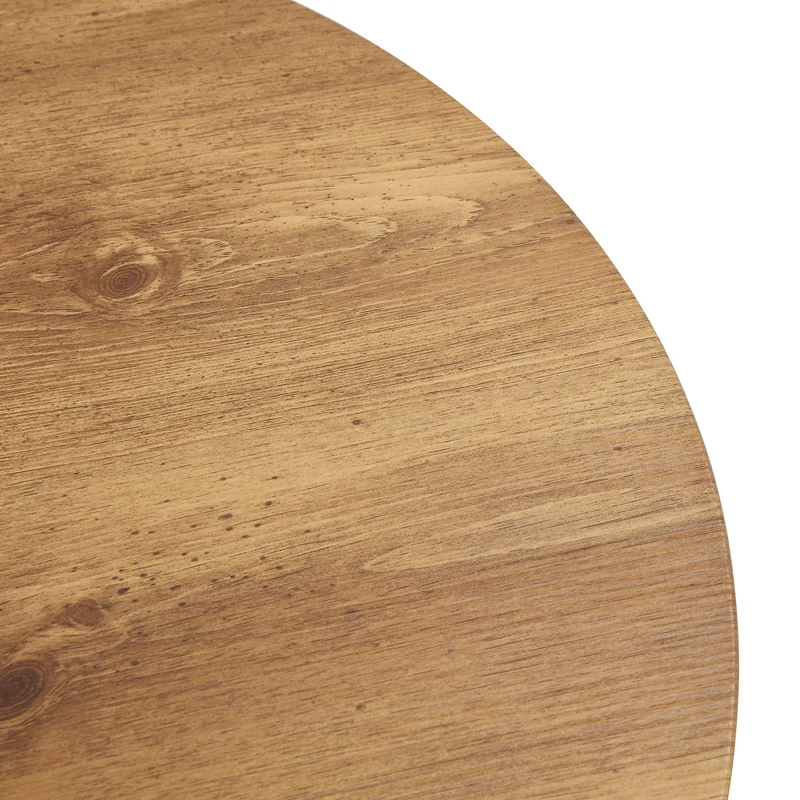 Table basse ronde Ø60 cm effet bois naturel au design scandinave MINIMALISTORGANIZER