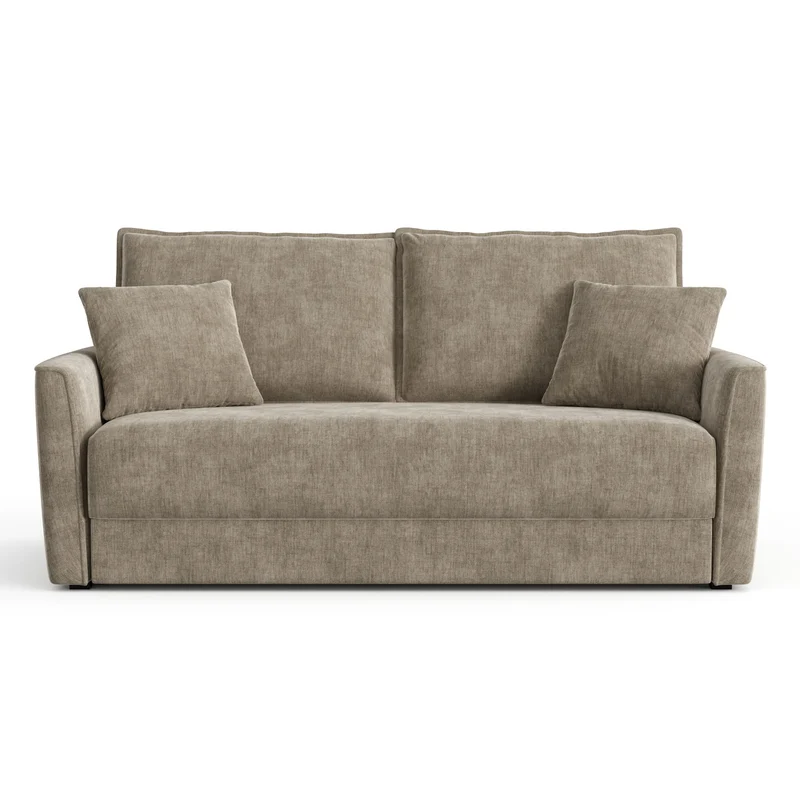 Canapé convertible 3 places LUXO tissu tramé touché doux