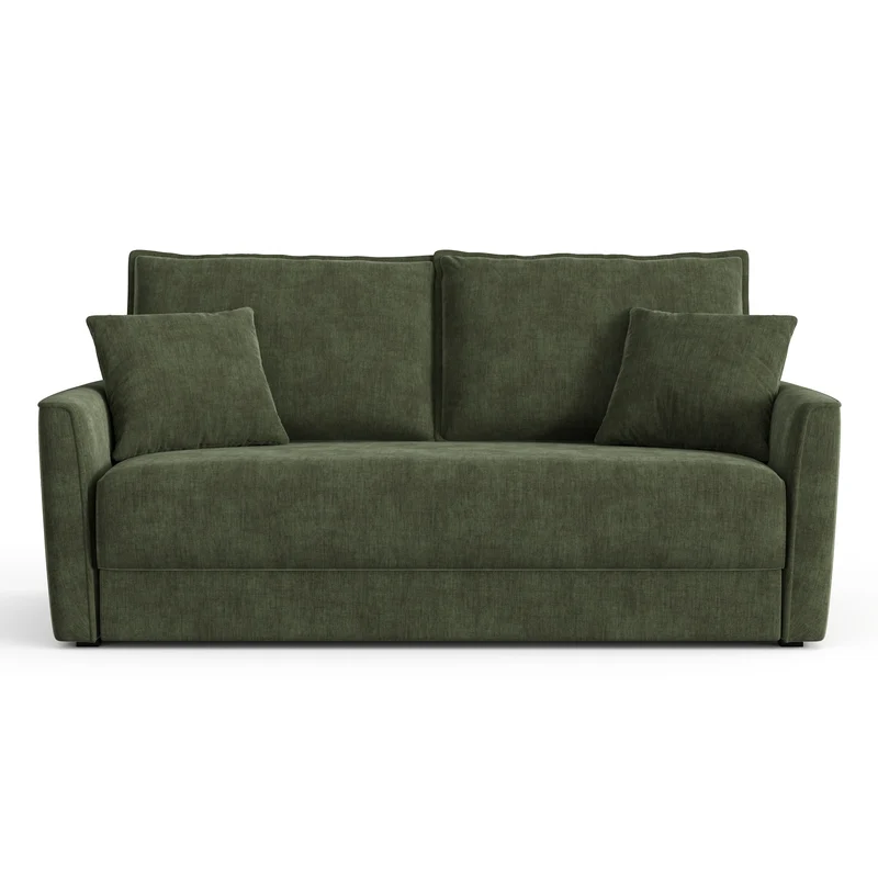 Canapé convertible 3 places LUXO tissu tramé touché doux