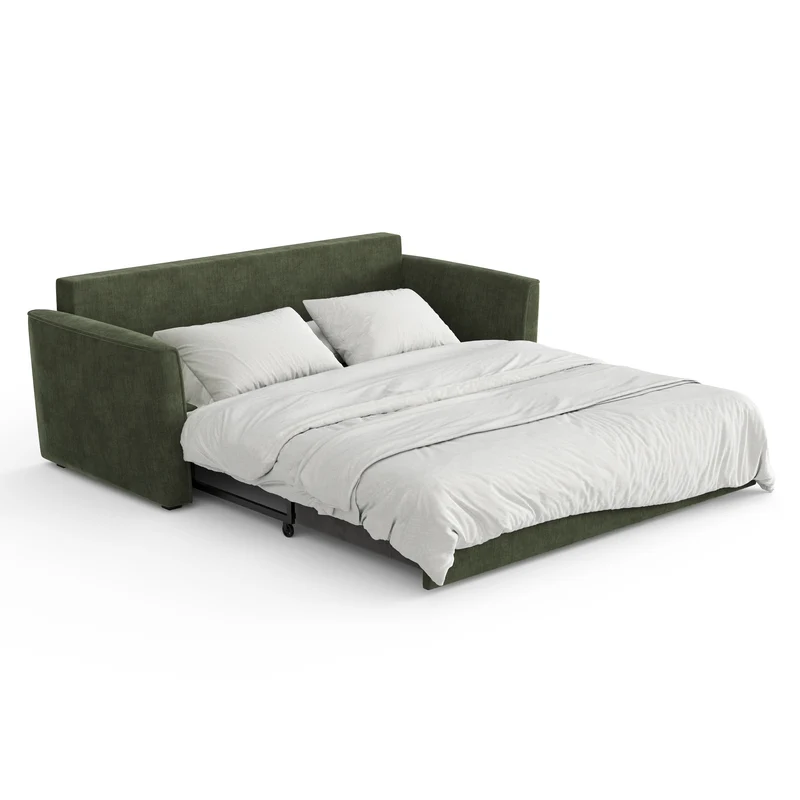 Canapé convertible 3 places LUXO tissu tramé touché doux