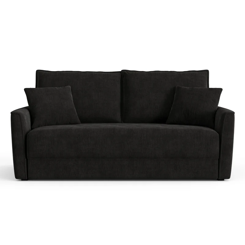 Canapé convertible 3 places LUXO tissu tramé touché doux