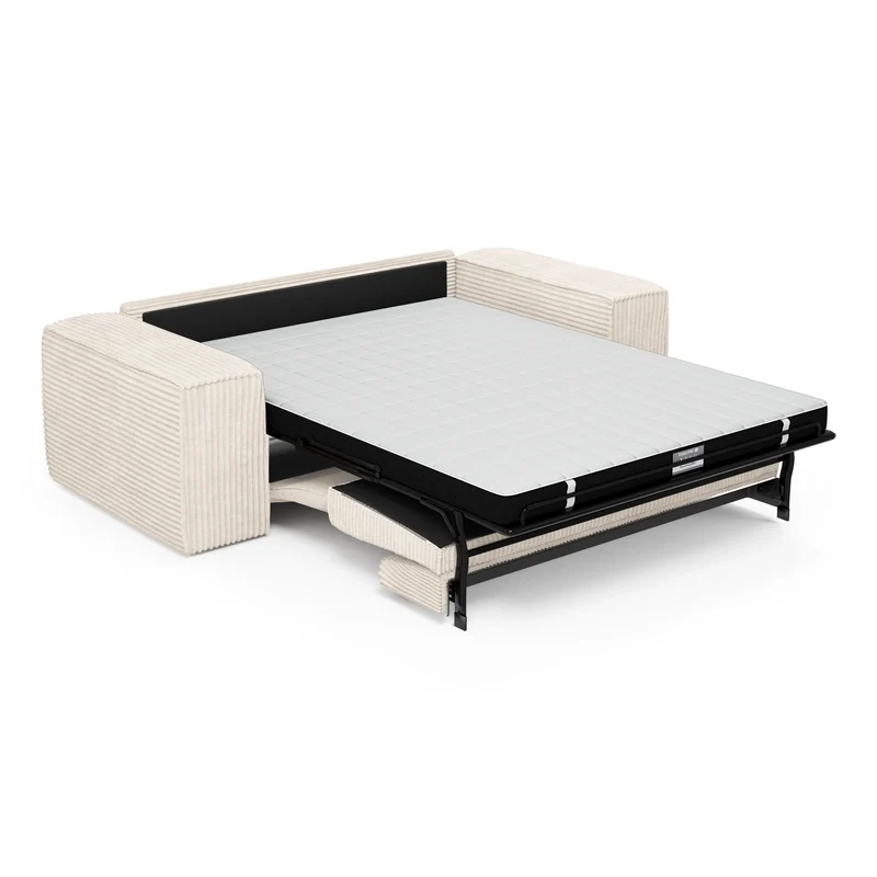 Canapé convertible express matelas 140cm RUBY Velours côtelé
