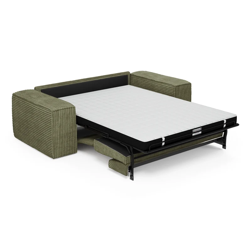 Canapé convertible express matelas 140cm RUBY Velours côtelé