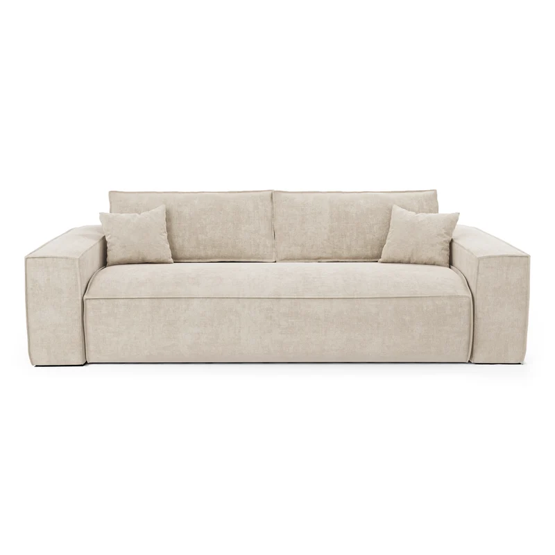 Canapé convertible express matelas 140cm RUBY Velours