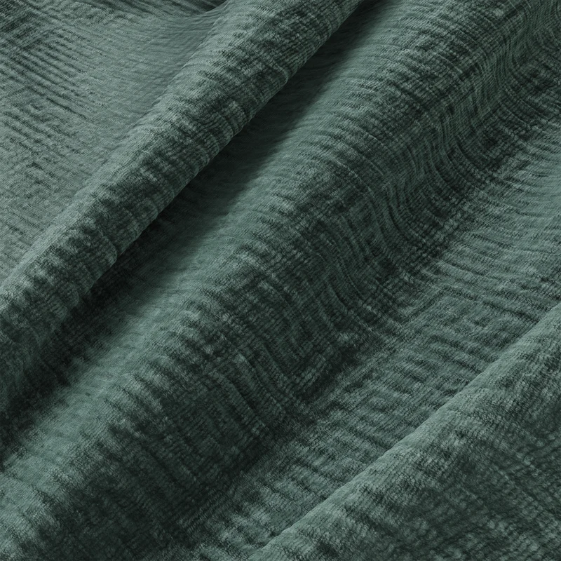 Canapé d'angle gauche MYRA Velours à motifs