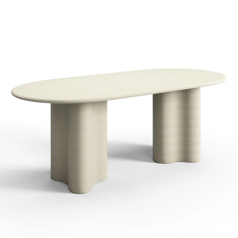 Table à manger micro-ciment XL EOLIA 200cm
