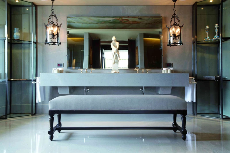 Ecouen Banc patine Ebène Grand Modèle
