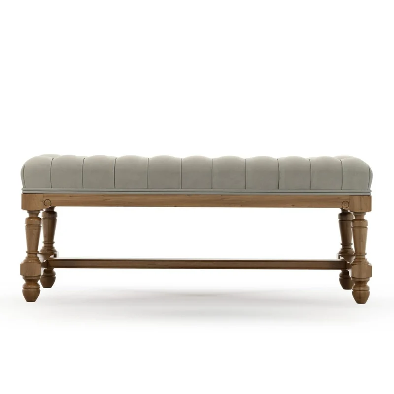 Ecouen Banc capitonné patine Brienne Petit Modèle