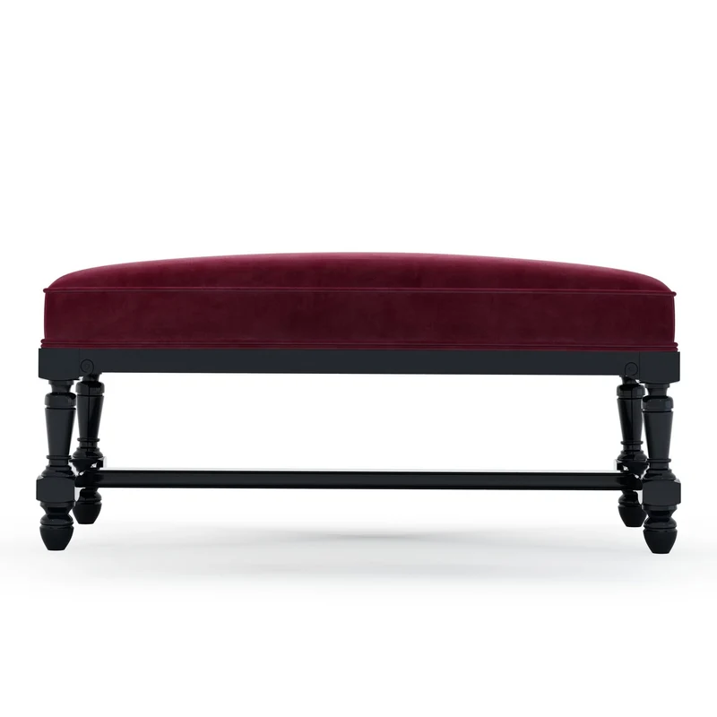 Ecouen Banc plat patine Ebène Petit Modèle
