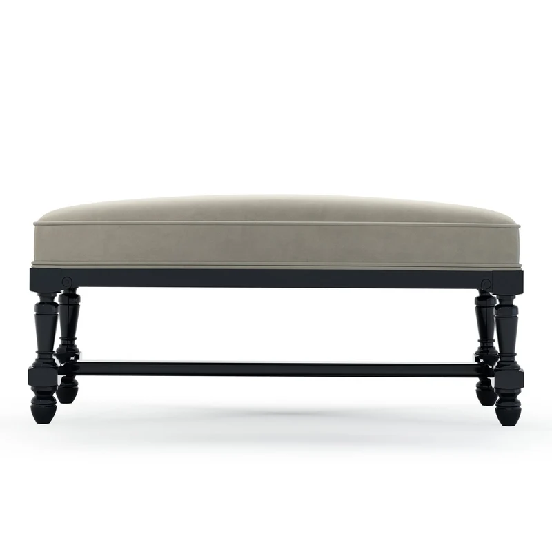 Ecouen Banc plat patine Ebène Petit Modèle