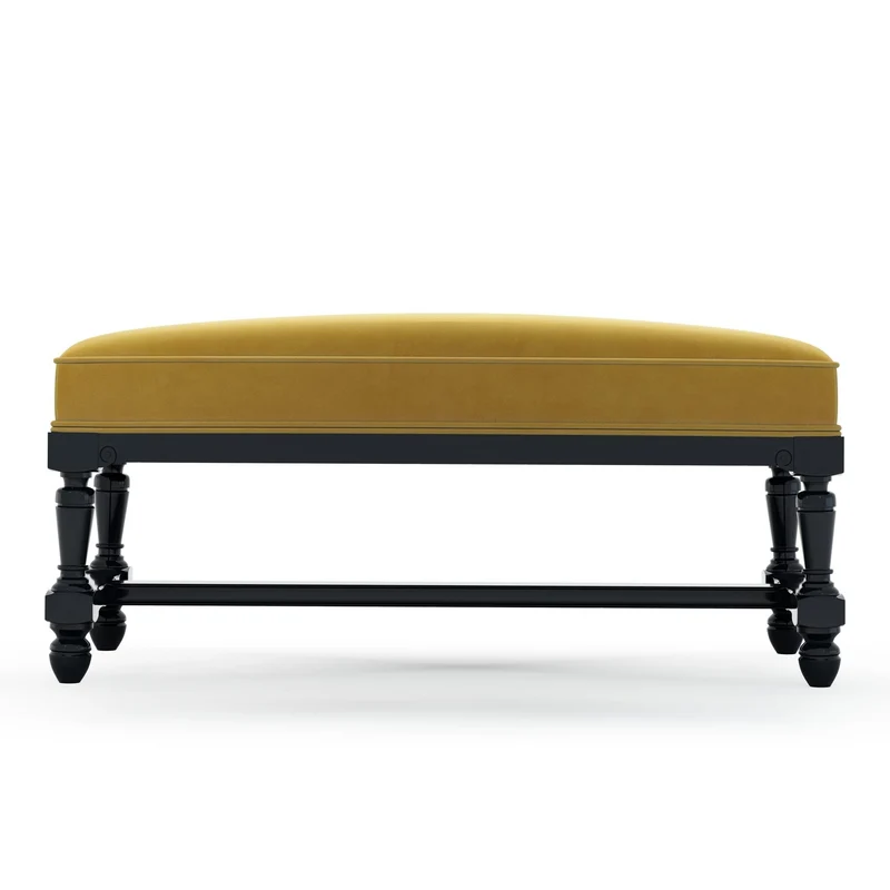 Ecouen Banc plat patine Ebène Petit Modèle