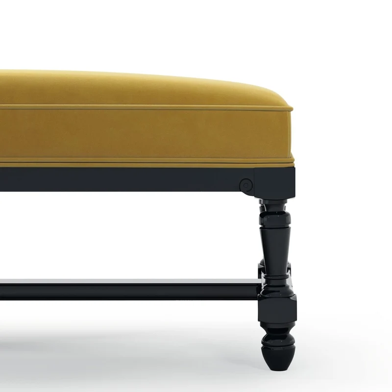 Ecouen Banc plat patine Ebène Petit Modèle