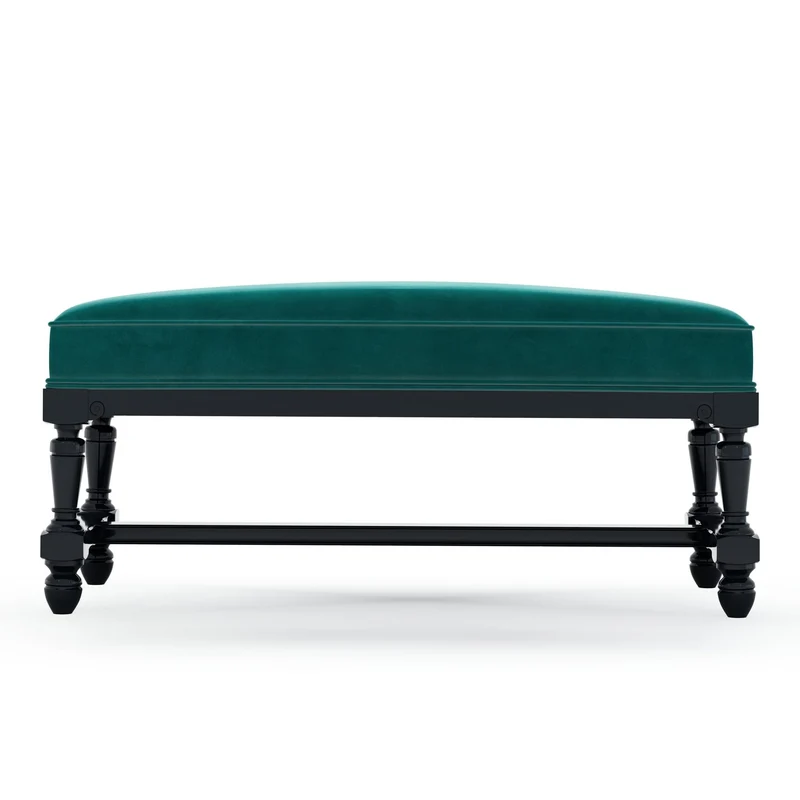 Ecouen Banc plat patine Ebène Petit Modèle