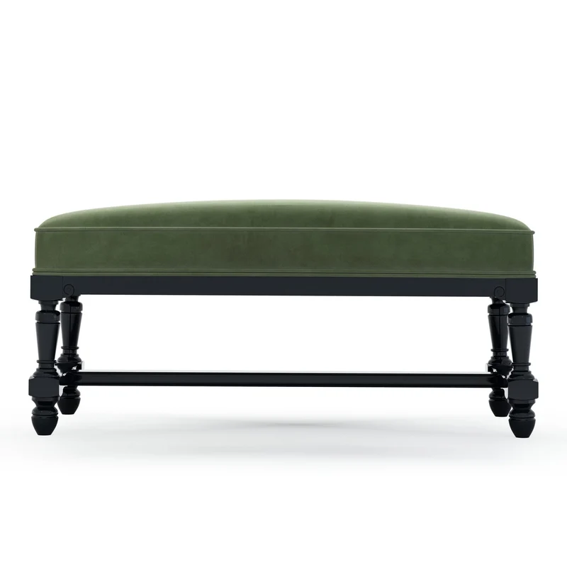 Ecouen Banc plat patine Ebène Petit Modèle