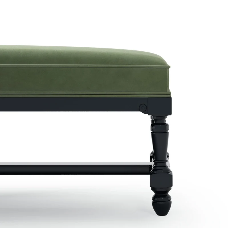 Ecouen Banc plat patine Ebène Grand Modèle