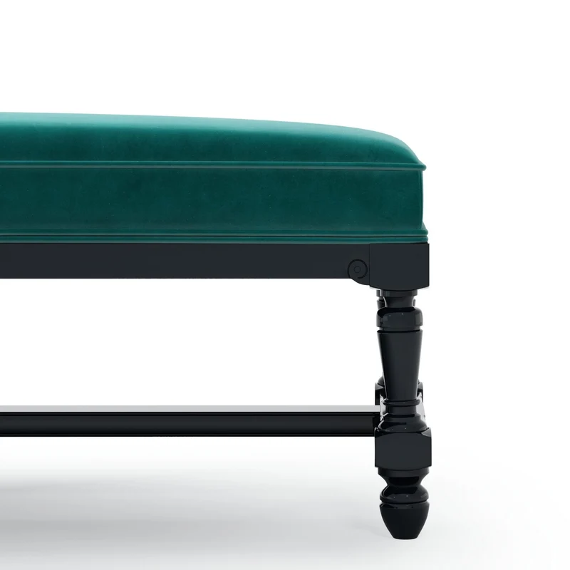 Ecouen Banc plat patine Ebène Grand Modèle
