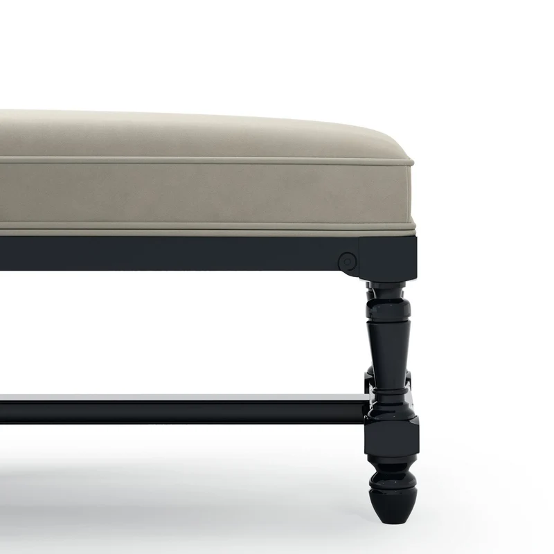 Ecouen Banc plat patine Ebène Grand Modèle