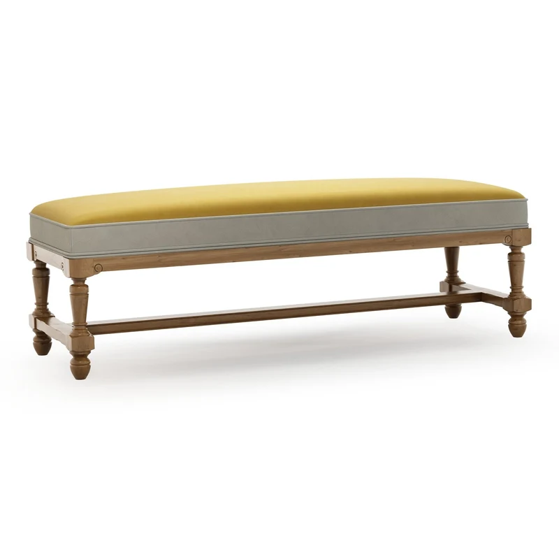 Ecouen Banc plat patine Brienne Grand Modèle