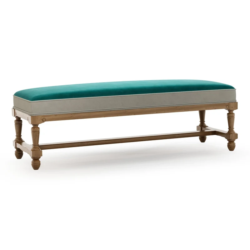 Ecouen Banc plat patine Brienne Grand Modèle