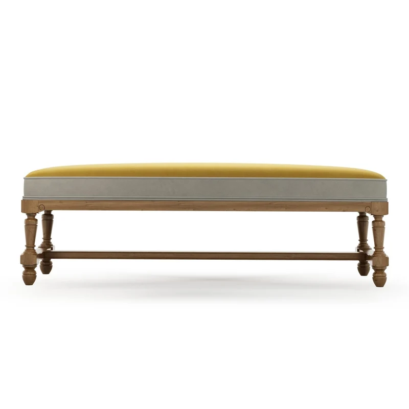 Ecouen Banc plat patine Brienne Grand Modèle