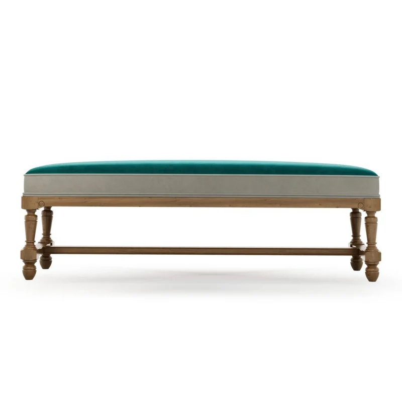 Ecouen Banc plat patine Brienne Grand Modèle