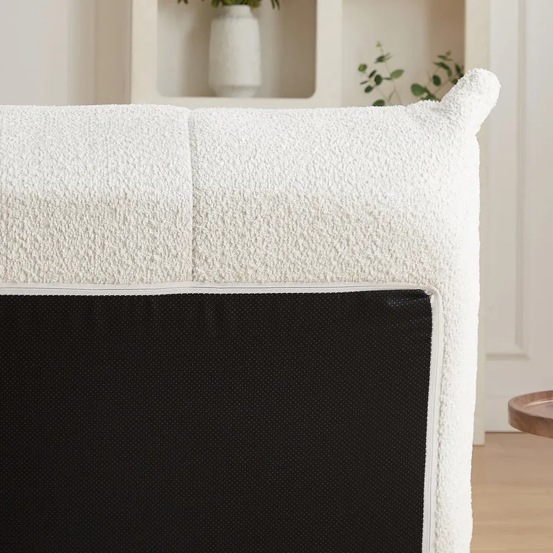 Canapé 2 places en chenille beige mousse mémoire ECHOERA