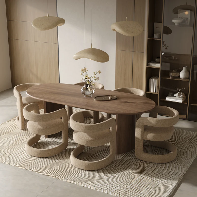 Lot de 2 chaises KLAY velours chenillé