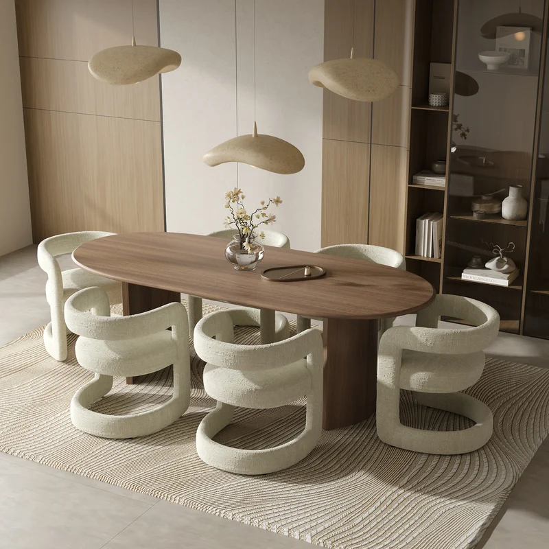 Lot de 2 chaises KLAY velours tramé