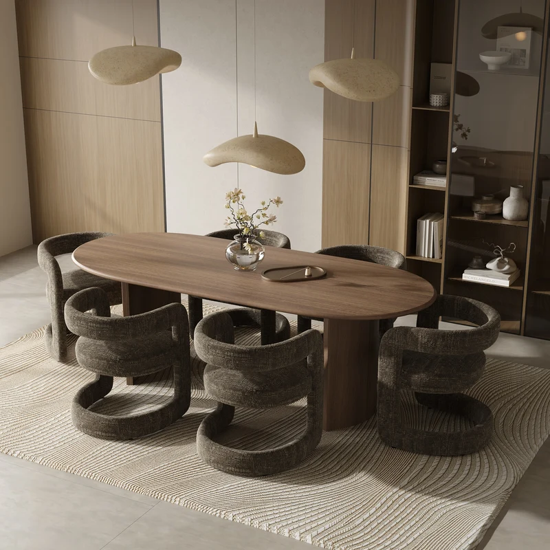 Lot de 2 chaises KLAY velours tramé