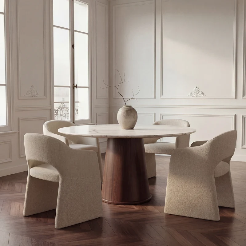 Lot de 2 petits fauteuils ARIEL velours texturé