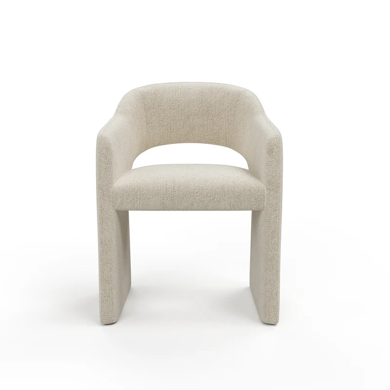 Lot de 2 petits fauteuils ARIEL velours texturé