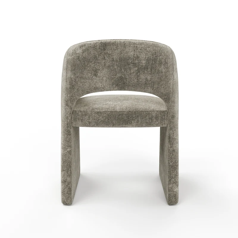 Lot de 2 petits fauteuils ARIEL velours texturé
