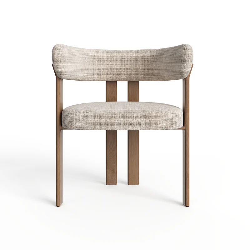 Lot de 2 petits fauteuils OREN velours gaufré