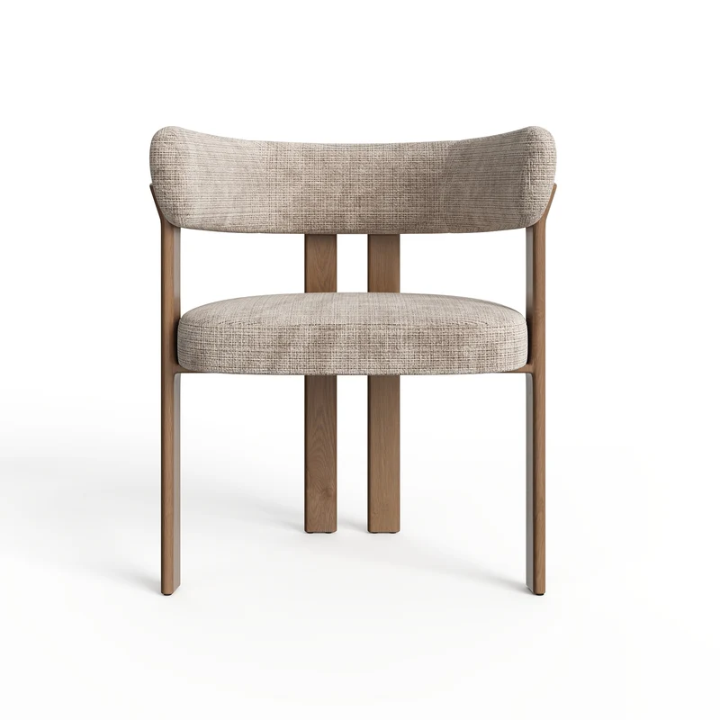 Lot de 2 petits fauteuils OREN velours gaufré
