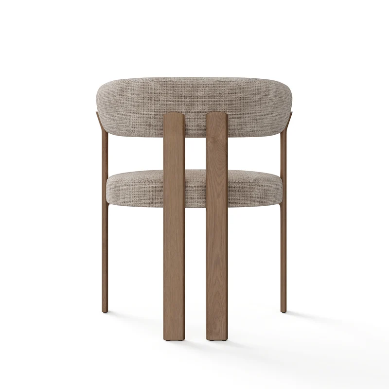 Lot de 2 petits fauteuils OREN velours gaufré