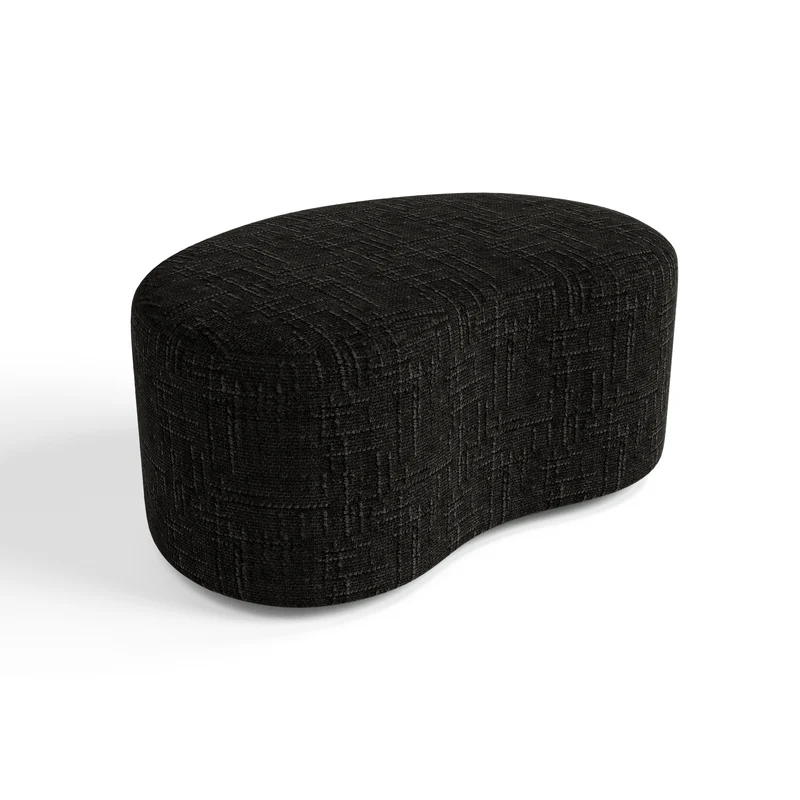 Pouf OVO 80cm velours tramé