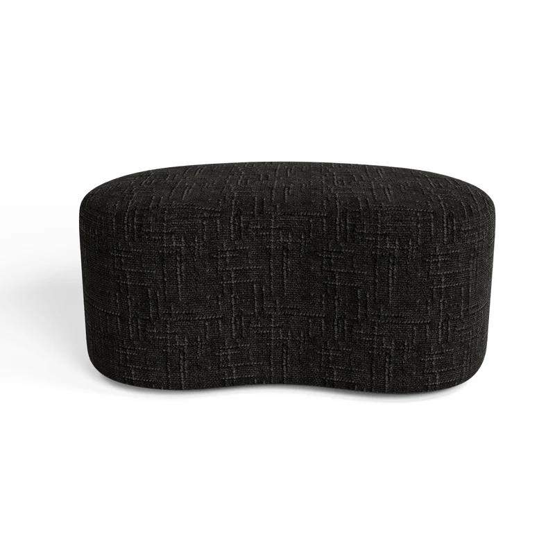 Pouf OVO 80cm velours tramé
