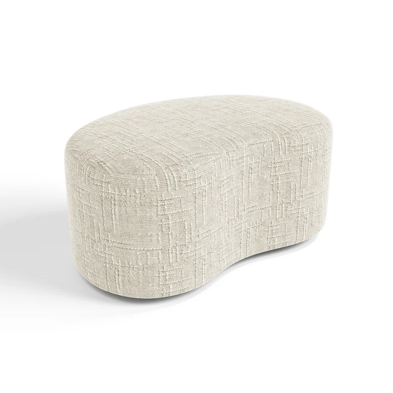 Pouf OVO 80cm velours tramé