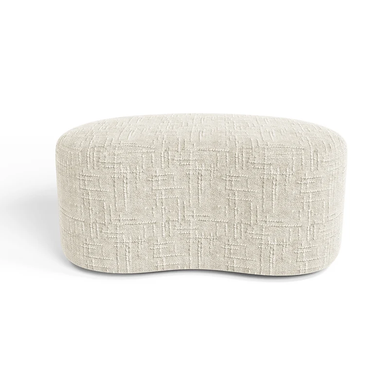 Pouf OVO 80cm velours tramé